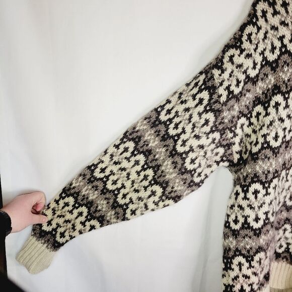 Gleneden 100% Pure Wool Heavyweight Traditional Patterned Sweater Needs Repairs - Picture 7 of 12